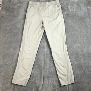 Everlane Trouser Pants Womens M Pull-On Elastic Waist Beige Minimalist Basics